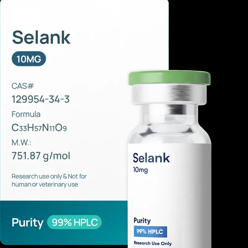 Selank research vial